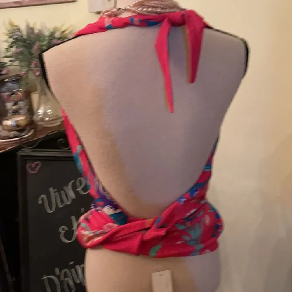 NWT Yumi Kim Luxe SILK Wrap Halter Top M